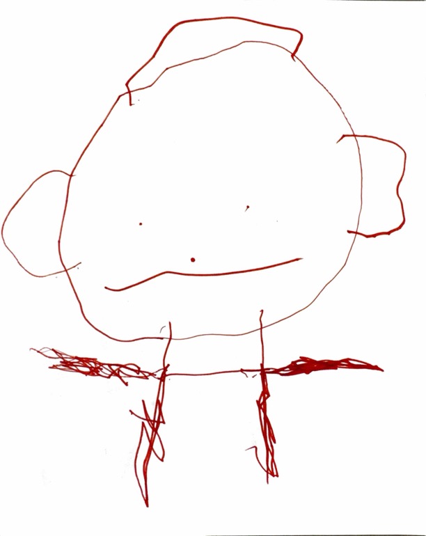 A child's drawing of Daddy
