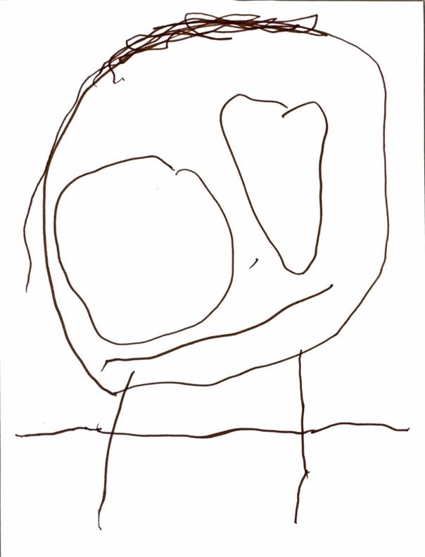 A child's drawing of Mommy